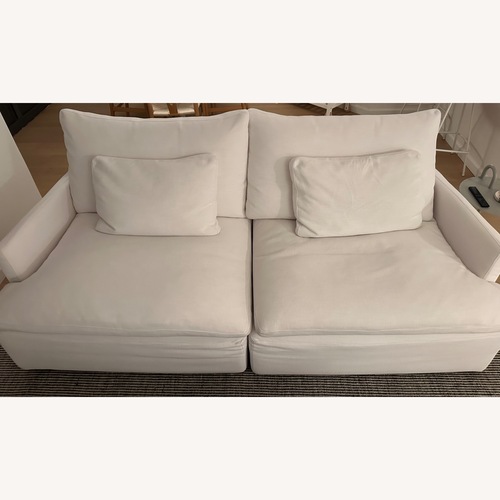 Used Restoration Hardware Cloud White 2 Piece Cloud Sofa for sale on AptDeco