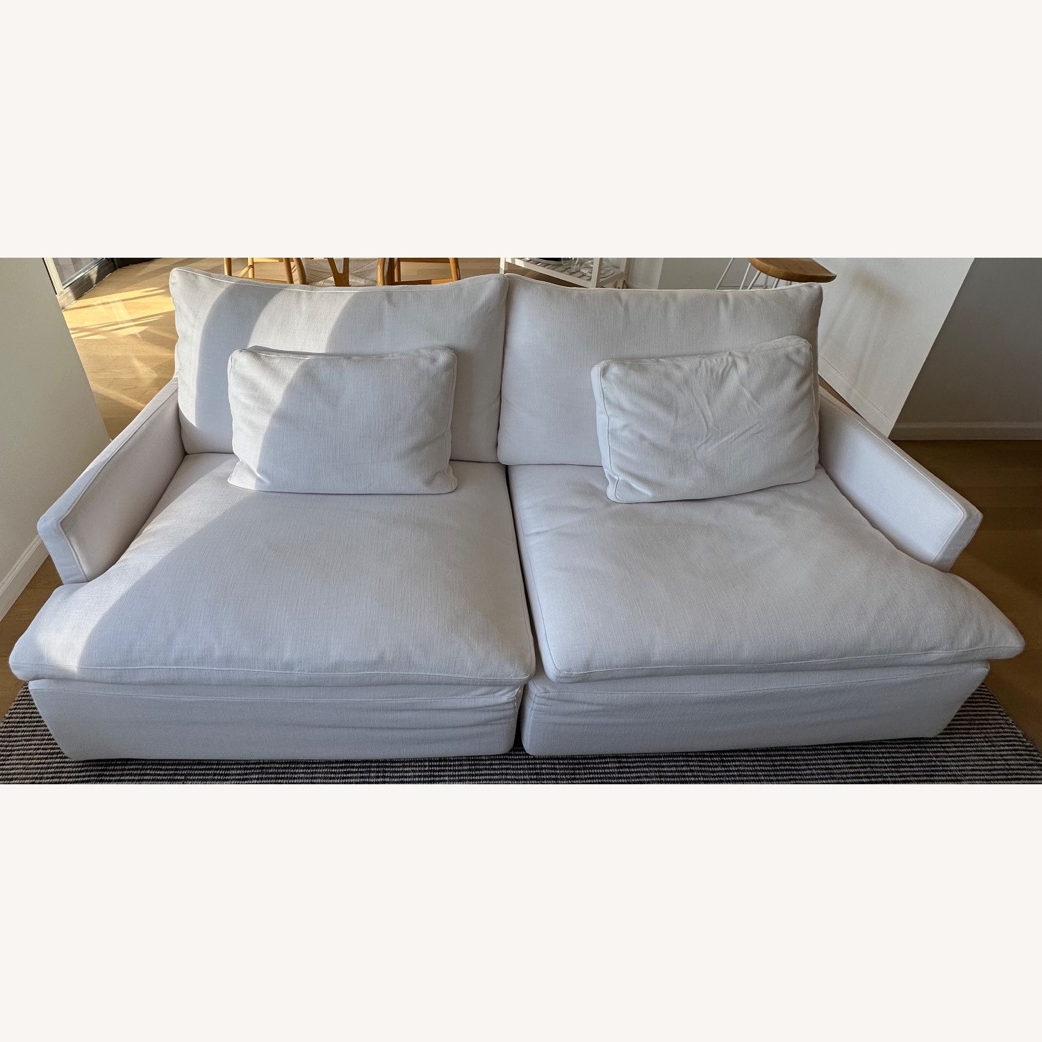 Restoration Hardware Cloud White 2 Piece Cloud Sofa - image-2
