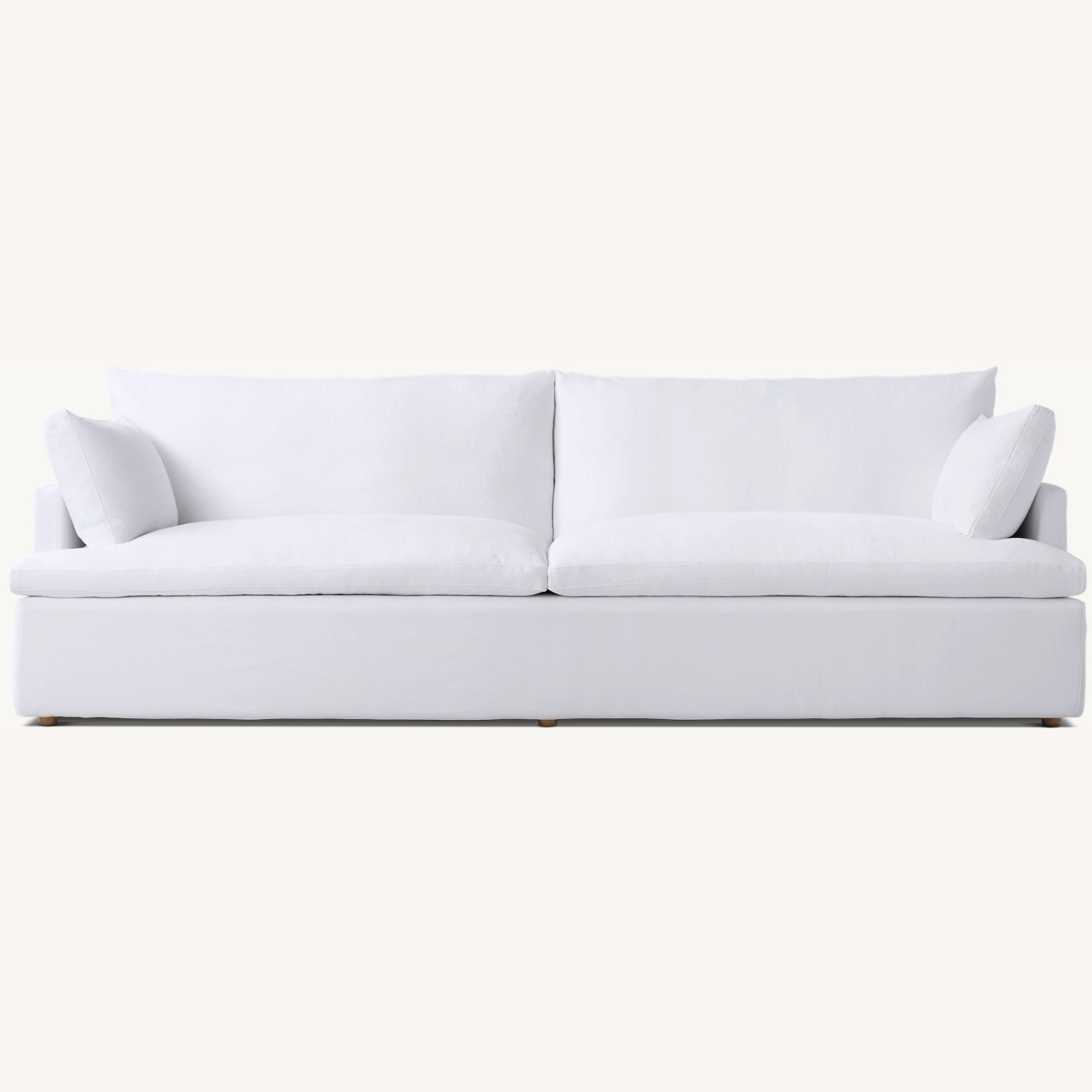 Restoration Hardware Cloud White 2 Piece Cloud Sofa - image-4