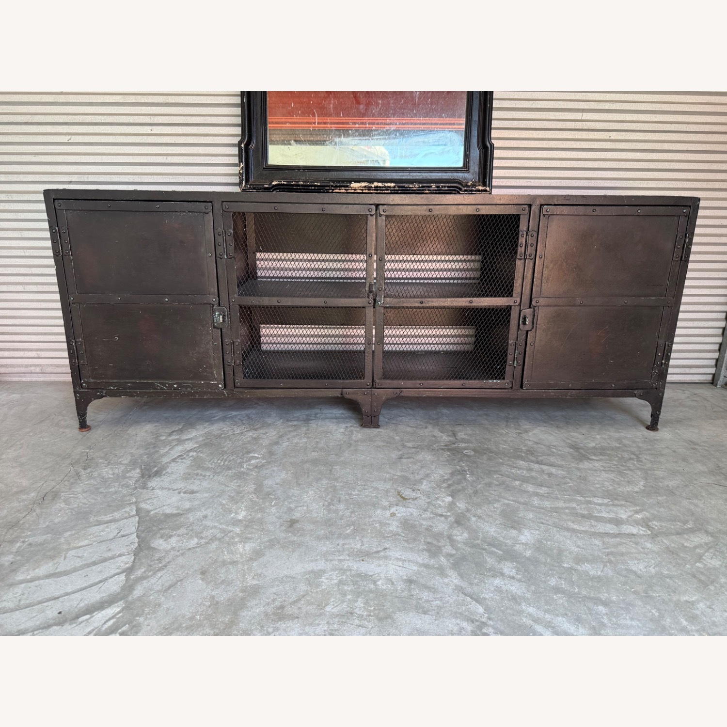Restoration Hardware Industrial Tool Chest 4-Door Media Console - image-1