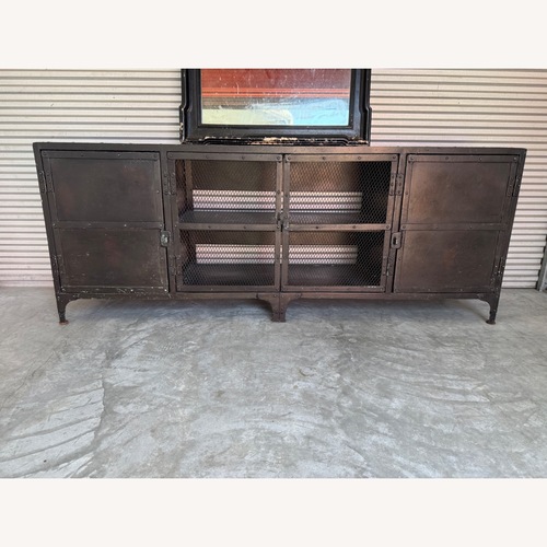 Used Restoration Hardware Industrial Tool Chest 4-Door Media Console for sale on AptDeco