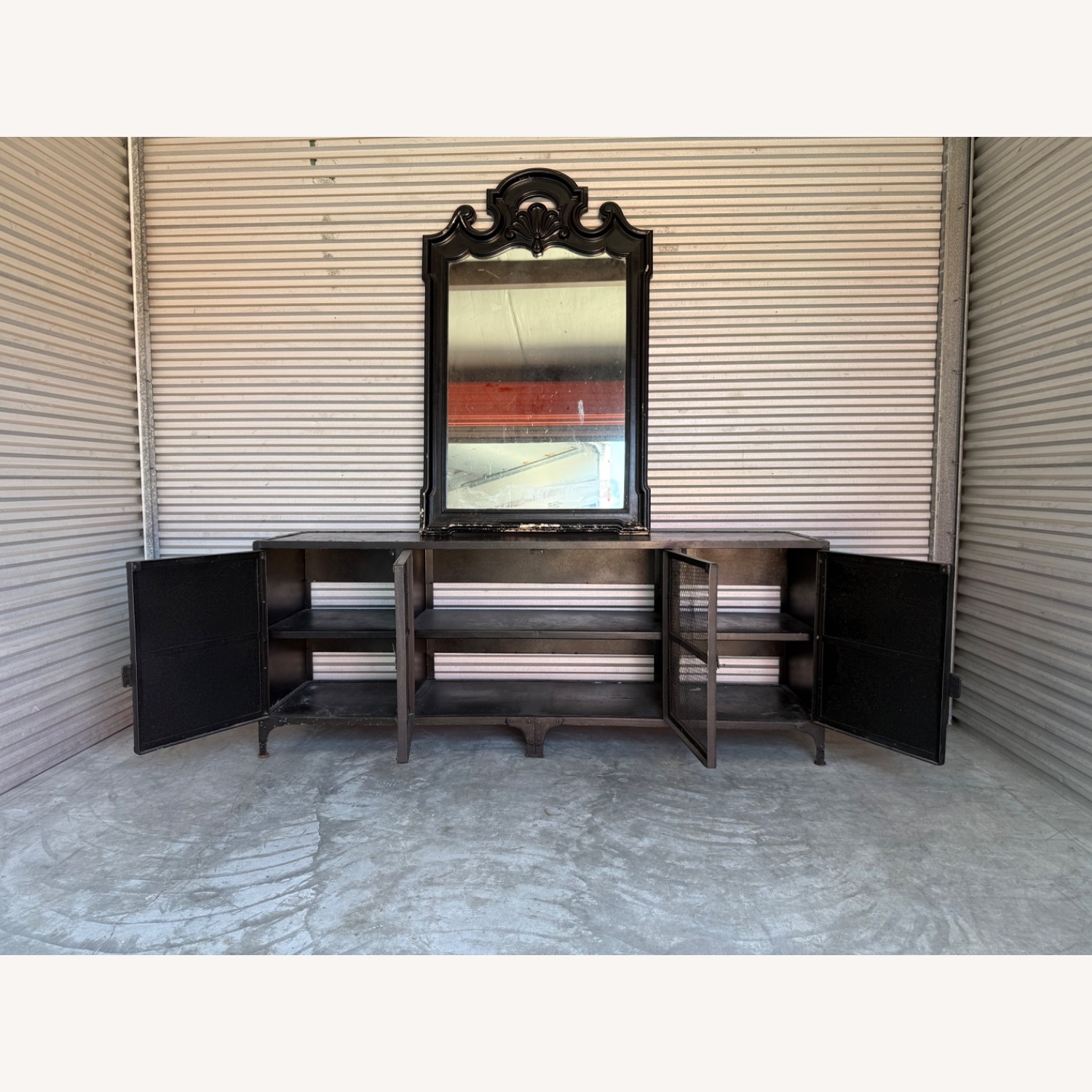 Restoration Hardware Industrial Tool Chest 4-Door Media Console - image-3