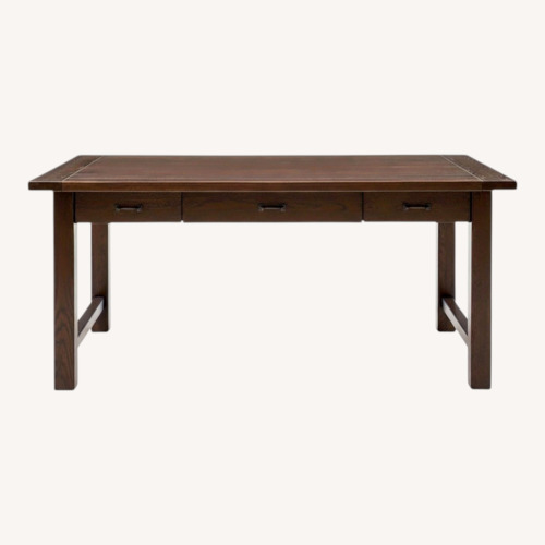 Used Pottery Barn Lucas Solid Oak Desk for sale on AptDeco