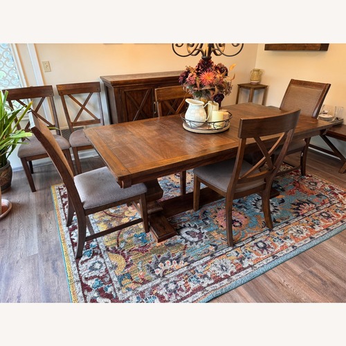 Used Windville Wood Dining Set  for sale on AptDeco