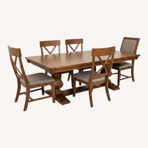 Used Windville Wood Dining Set  for sale on AptDeco