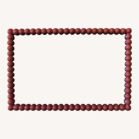Pink Wood Wall Mirror