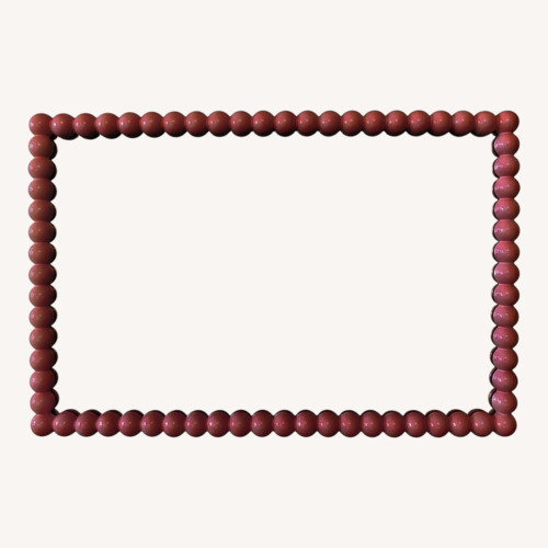 Used Pink Wood Wall Mirror for sale on AptDeco