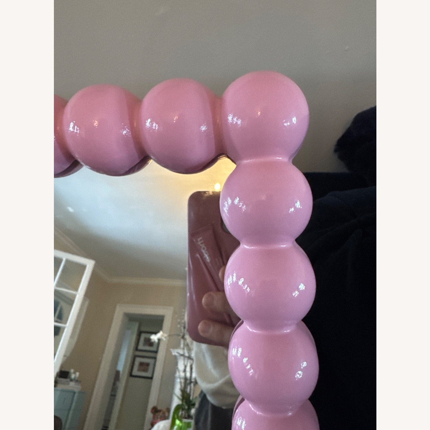 Pink Wood Wall Mirror - image-3