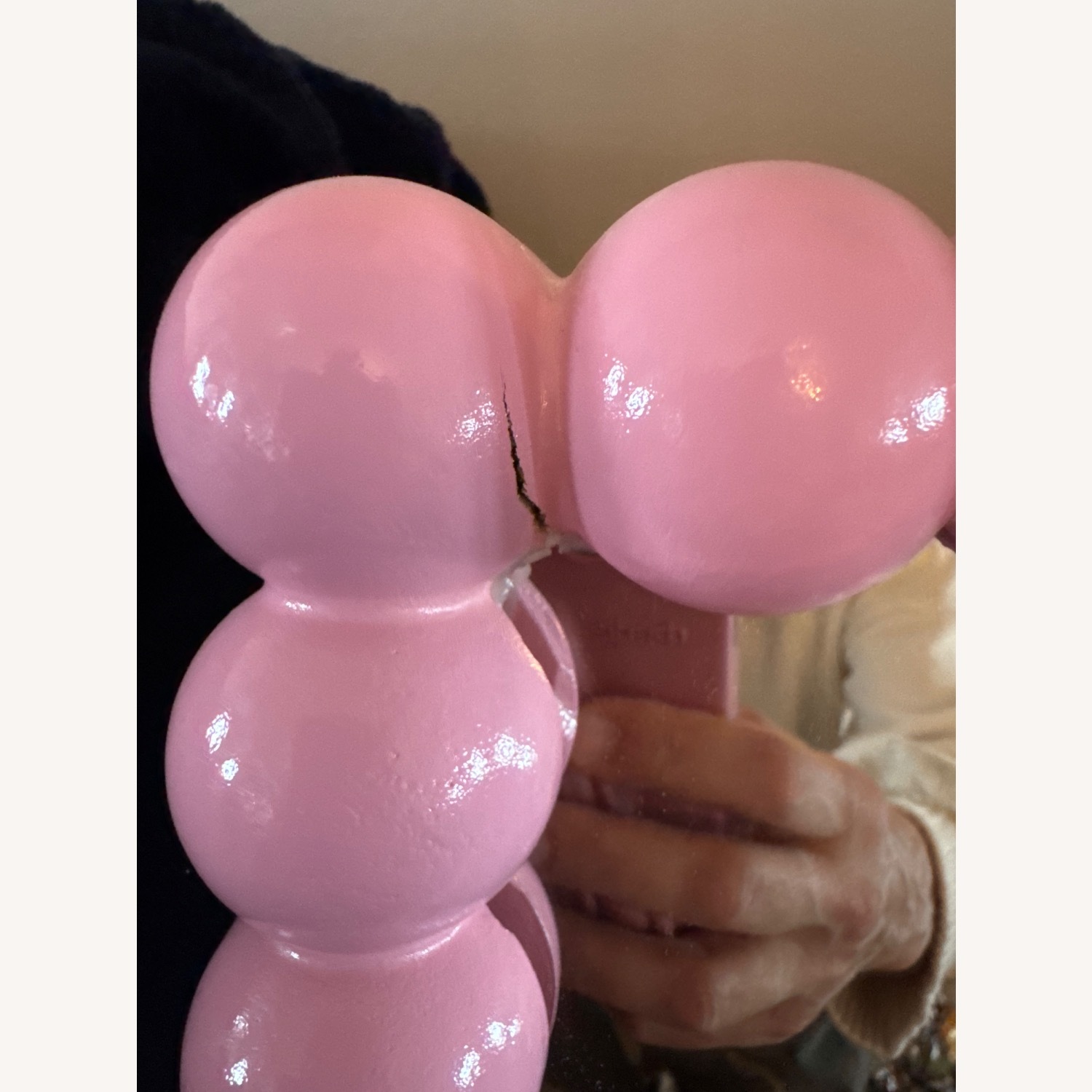 Pink Wood Wall Mirror - image-5