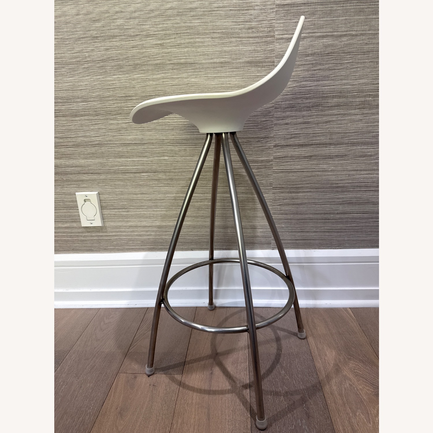 Design Within Reach Onda White Stool - image-3