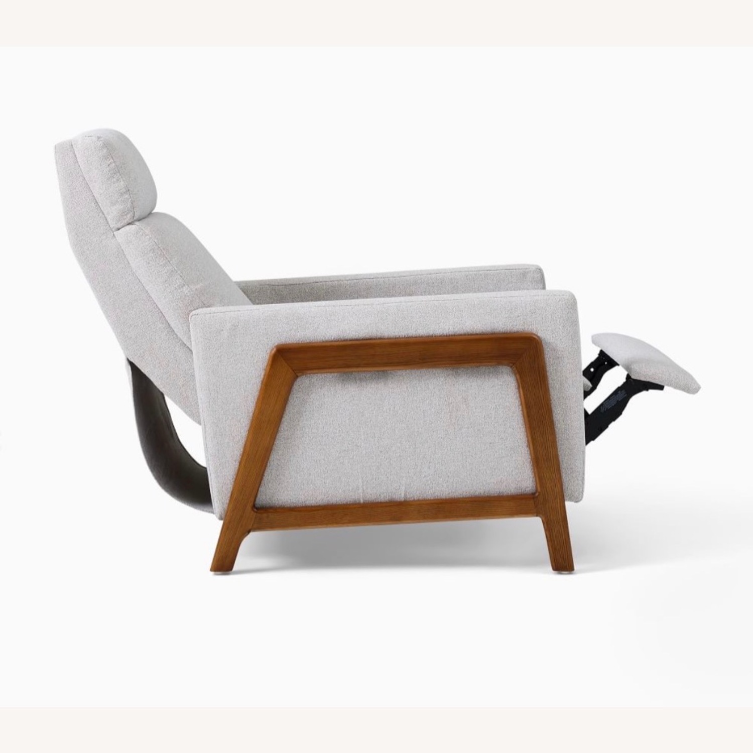 West Elm Light Gray Fabric Recliner - image-2