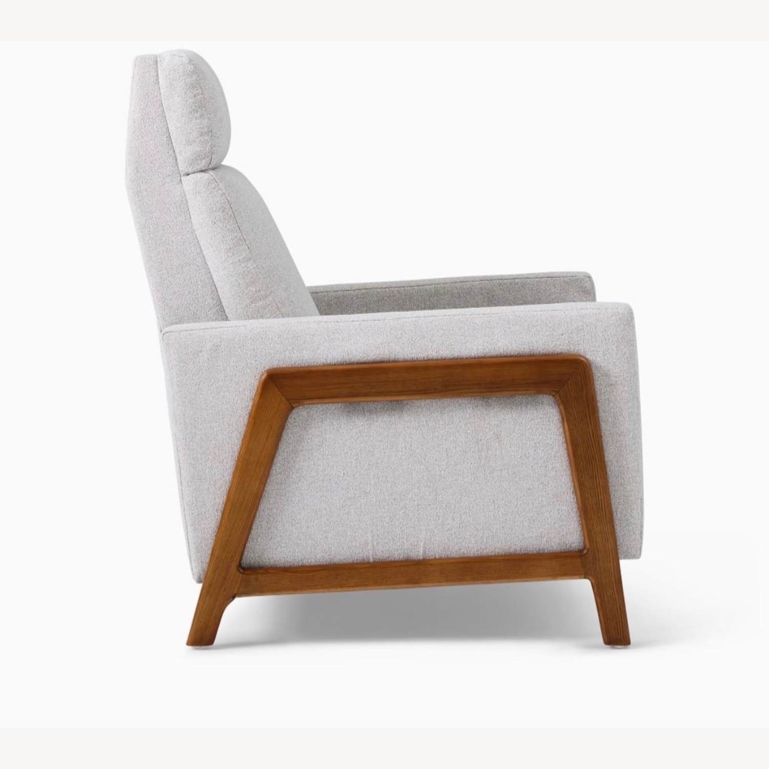 West Elm Light Gray Fabric Recliner - image-3
