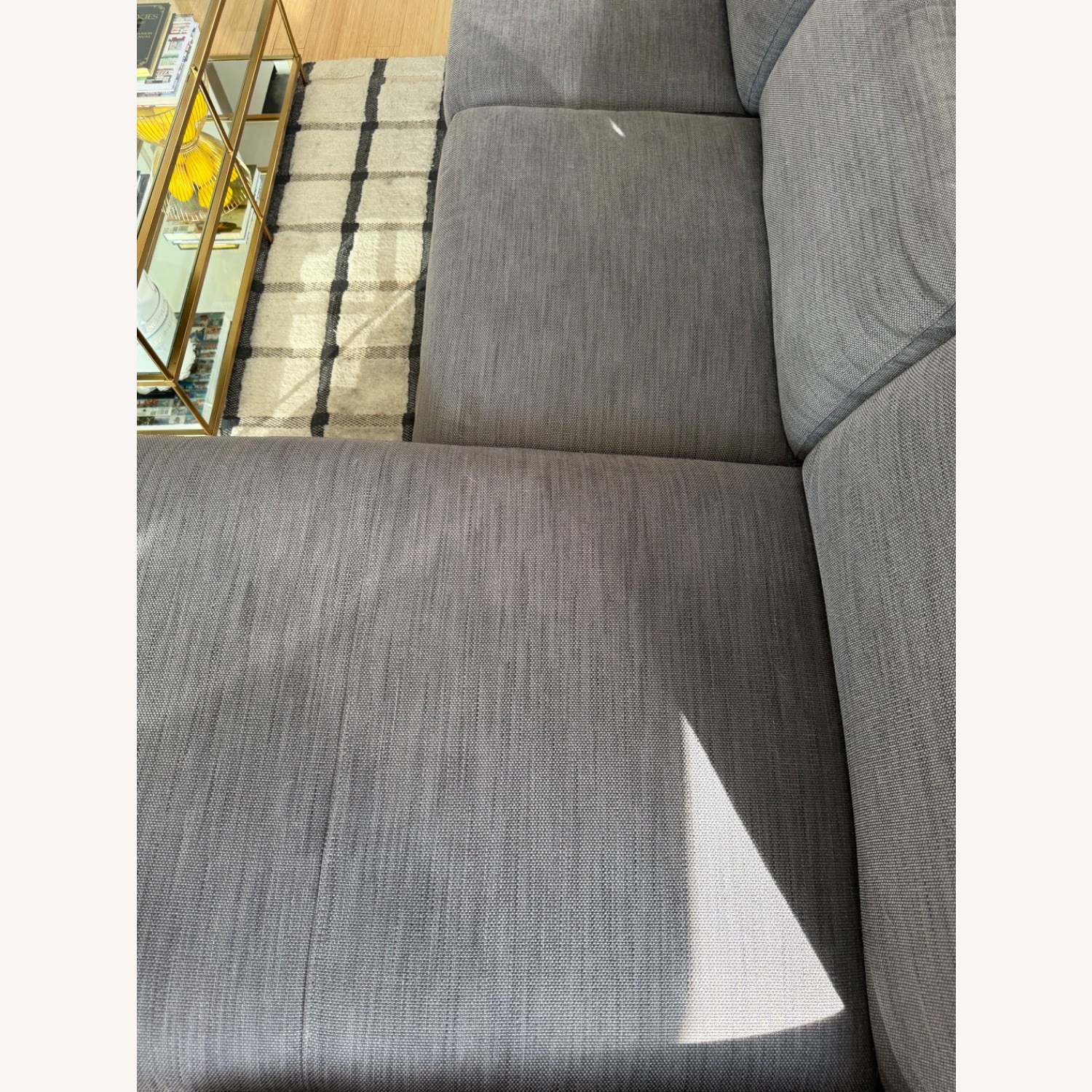 West Elm Enzo Dark Gray Fabric 3+ Piece Sectional - image-11