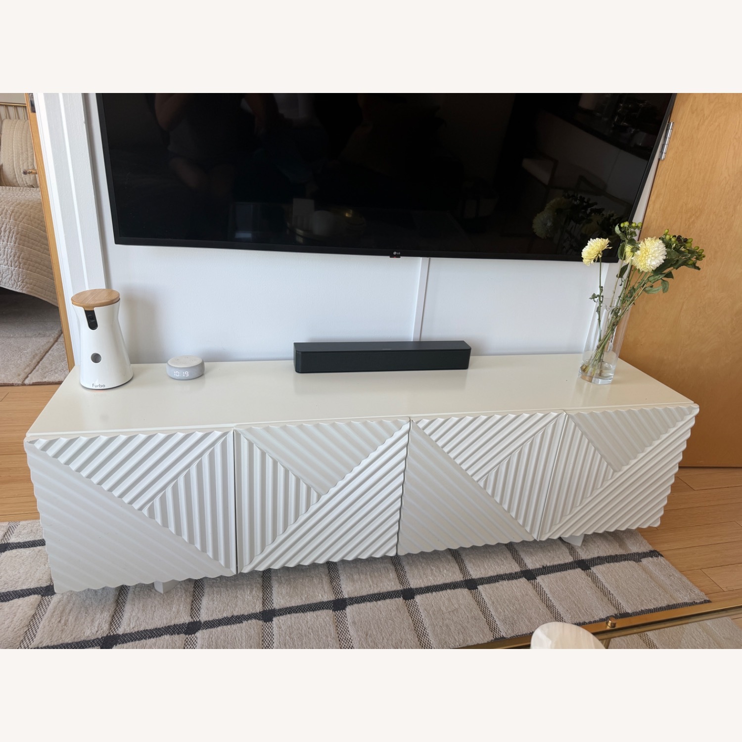 West Elm Rosanna White Wood Media Storage - image-1