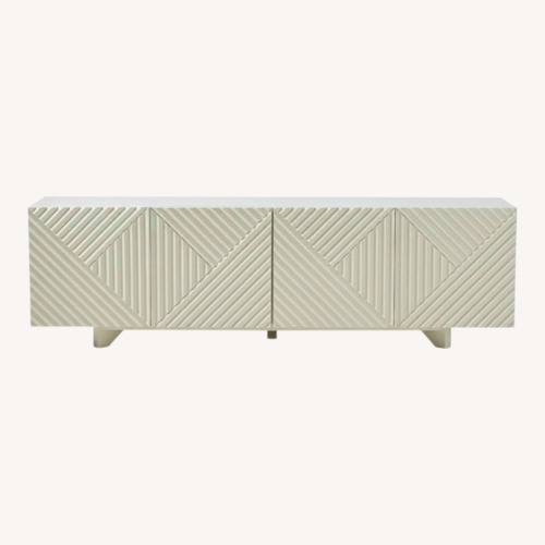 Used West Elm Rosanna White Wood Media Storage for sale on AptDeco