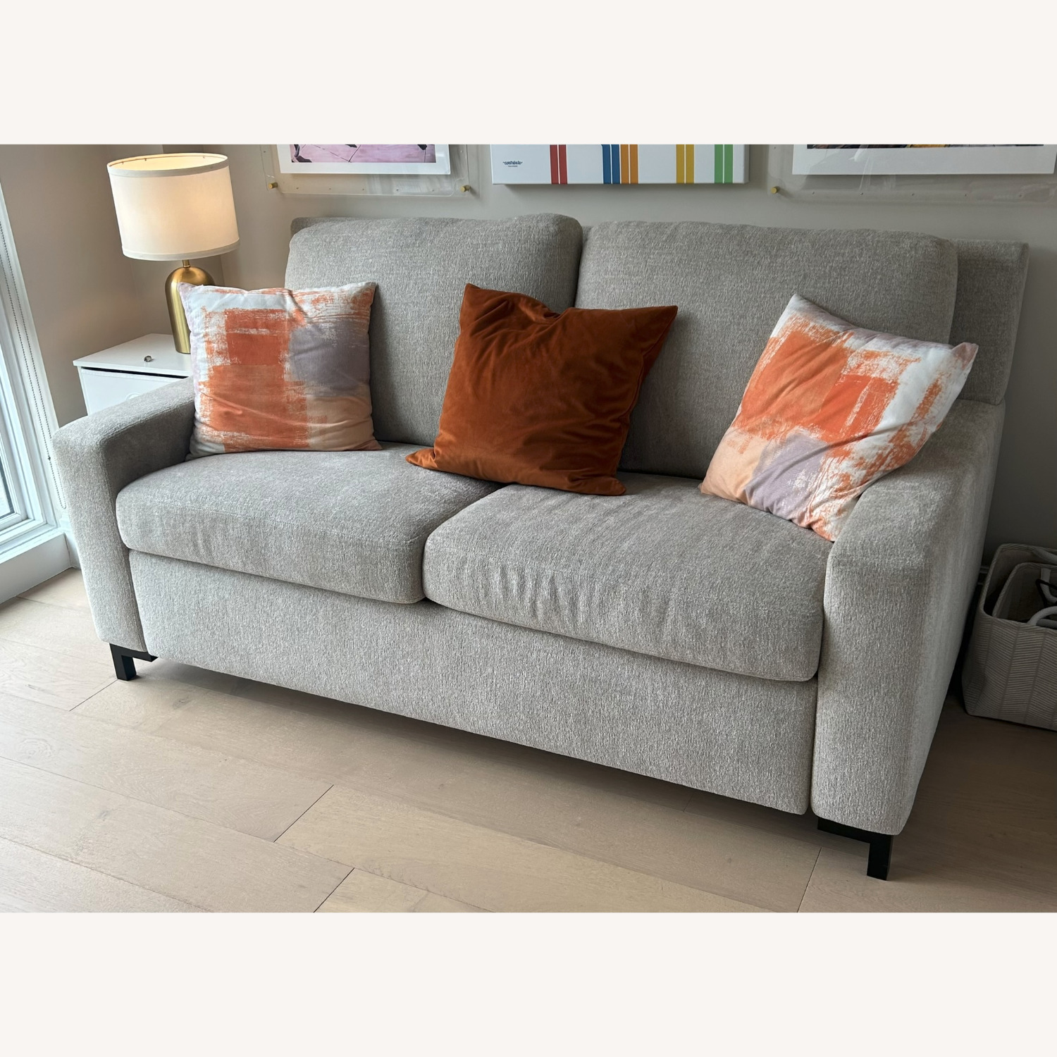 American Leather Bryson Natural Fabric Sleeper Sofa - image-3