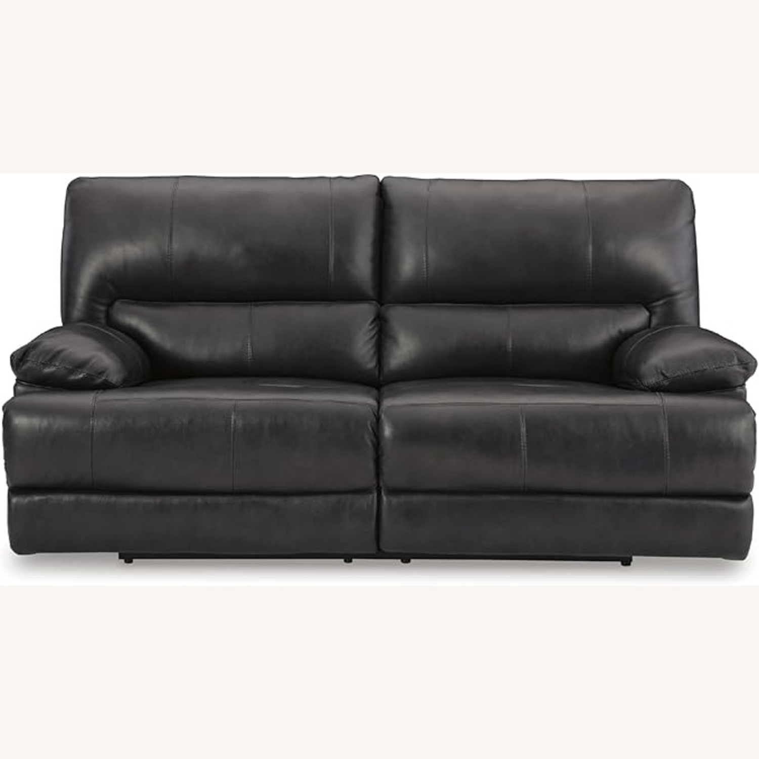 Ashley Furniture Dark Brown Leather 2 Seater Sofa - image-4