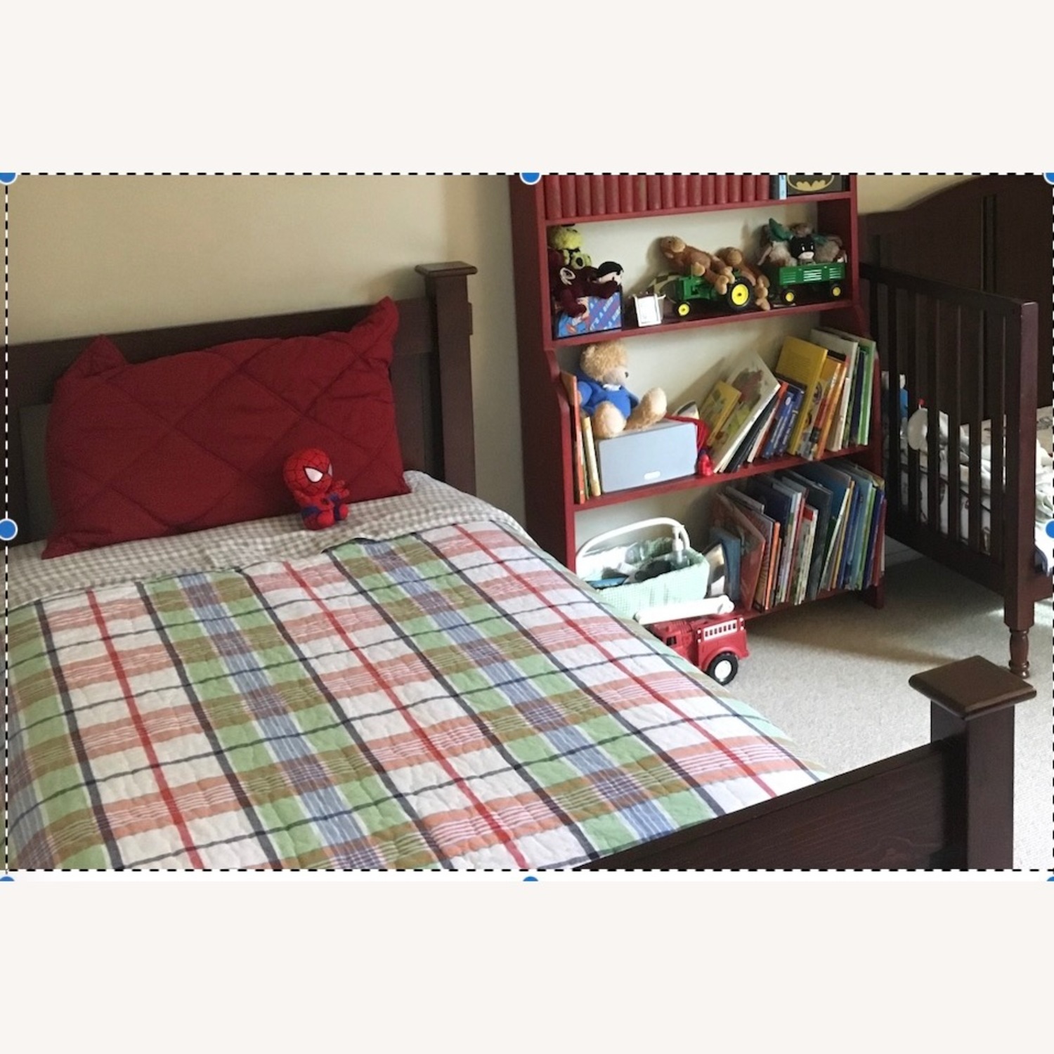 Pottery Barn Kids Kendall Dark Brown Wood Twin Bed - image-2