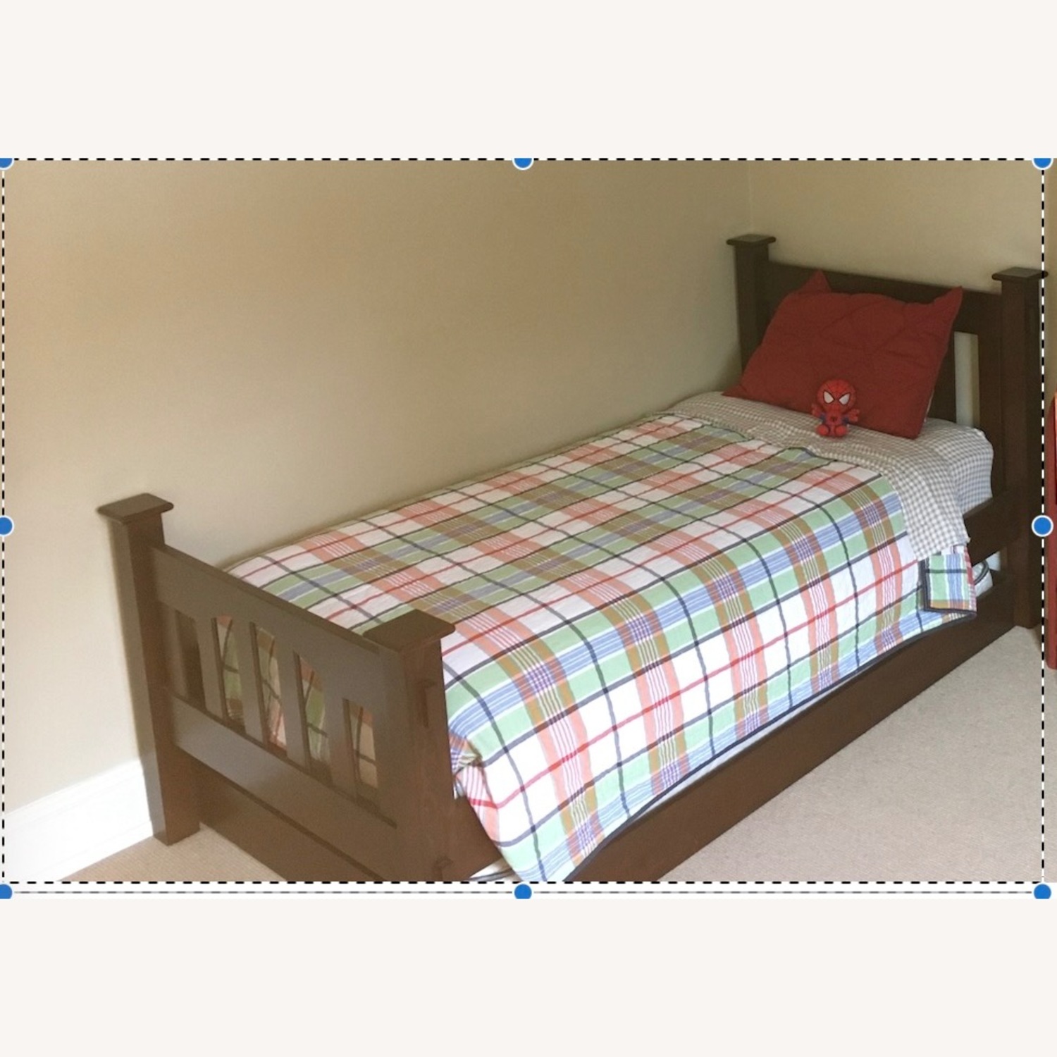 Pottery Barn Kids Kendall Dark Brown Wood Twin Bed - image-3