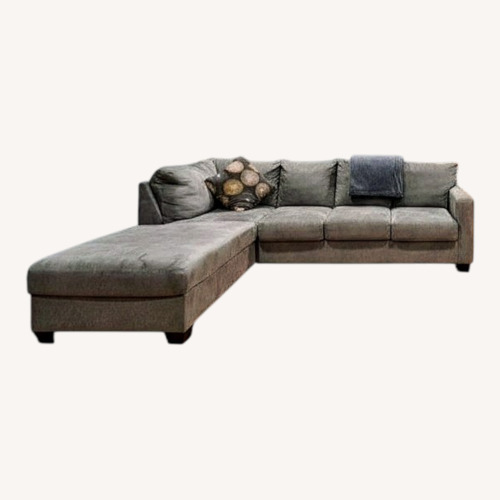 Used Ashley Furniture Light Gray 2 Piece Sectional for sale on AptDeco