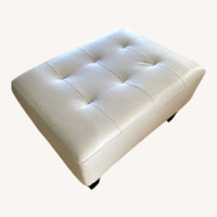 Macy's Ivory Ottoman 