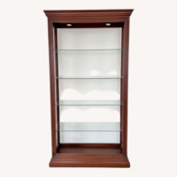 Macy's Mahogany Glass Curio 