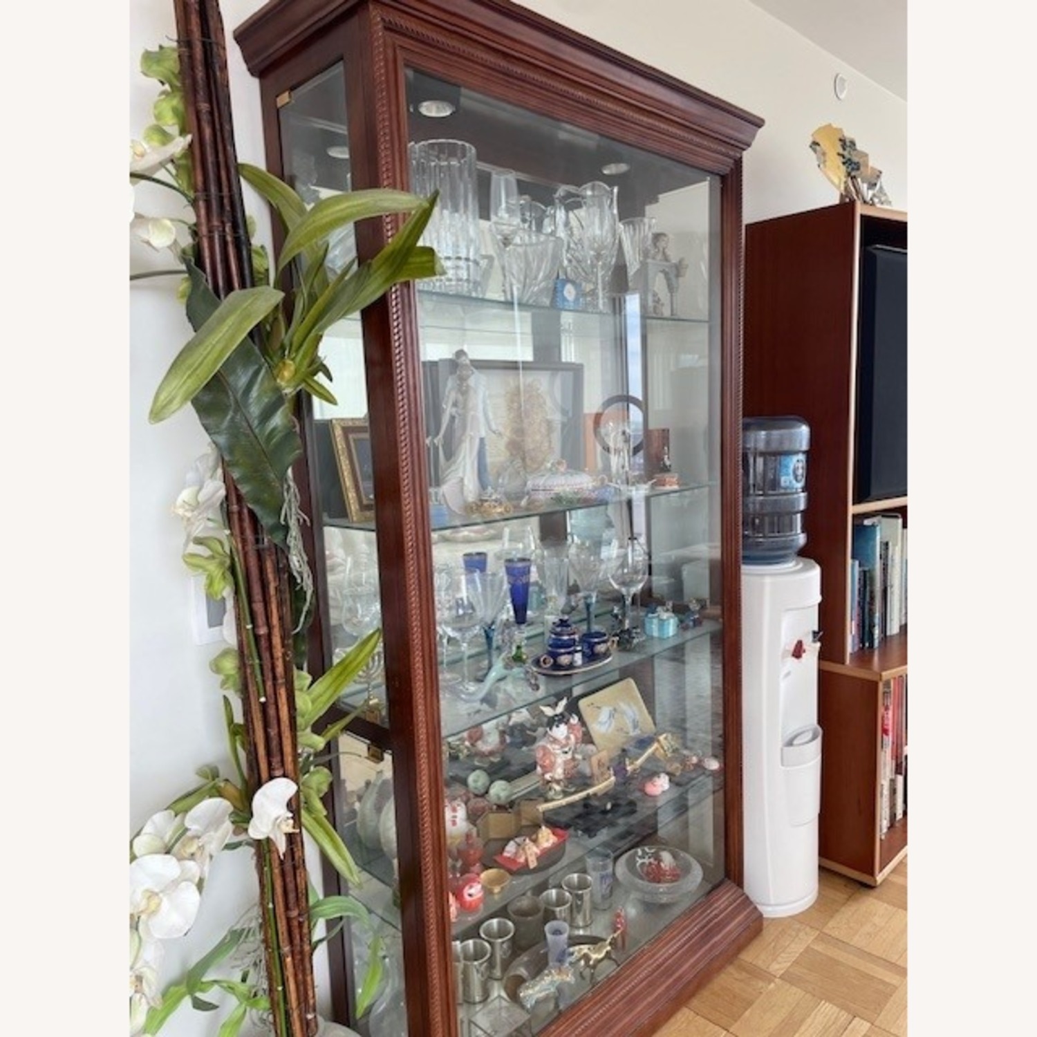 Macy's Mahogany Glass Curio  - image-2