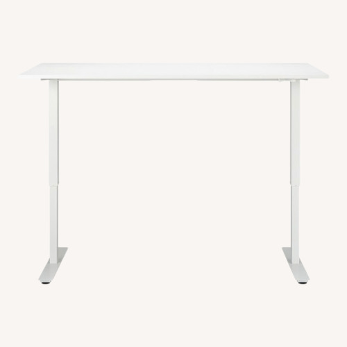 Used IKEA Trotten Sit/ Stand Desk White Desk for sale on AptDeco