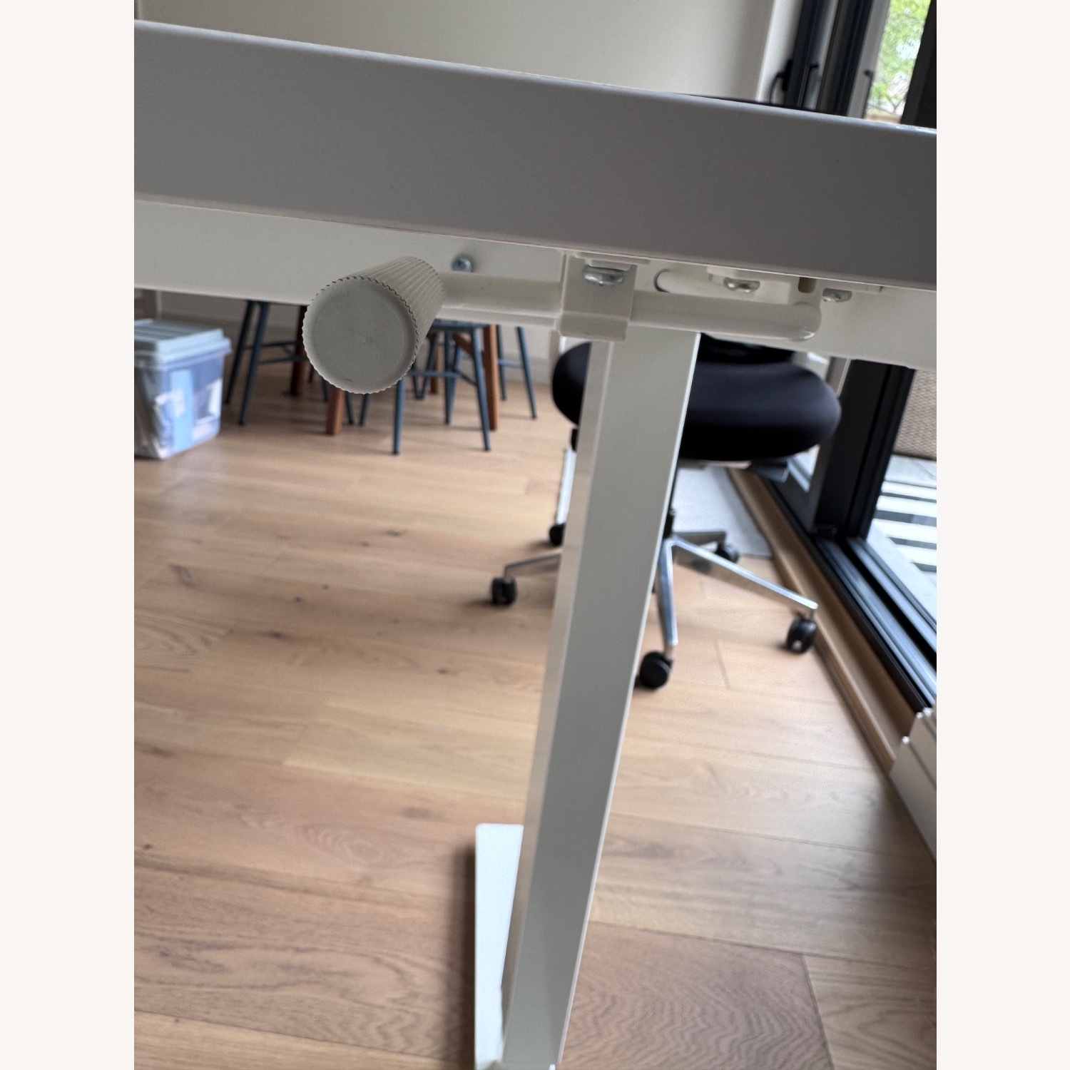 IKEA Trotten Sit/ Stand Desk White Desk - image-5
