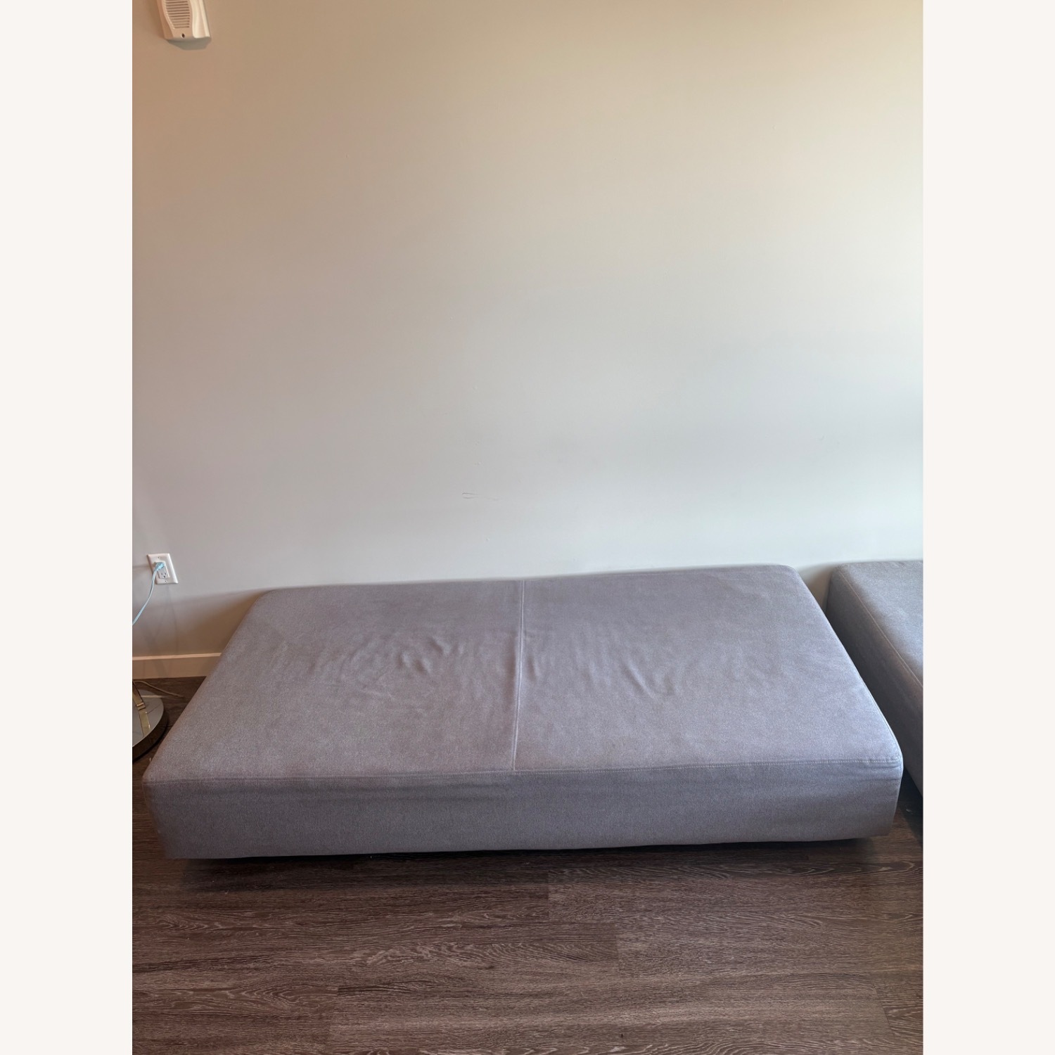 West Elm Tufted Tillary Light Gray Fabric 2 Piece Sectional - image-6