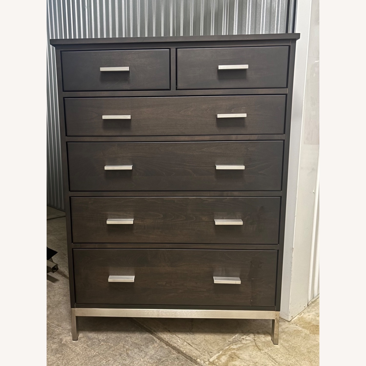 Linear Collection Dark Brown Wood Dresser - image-5