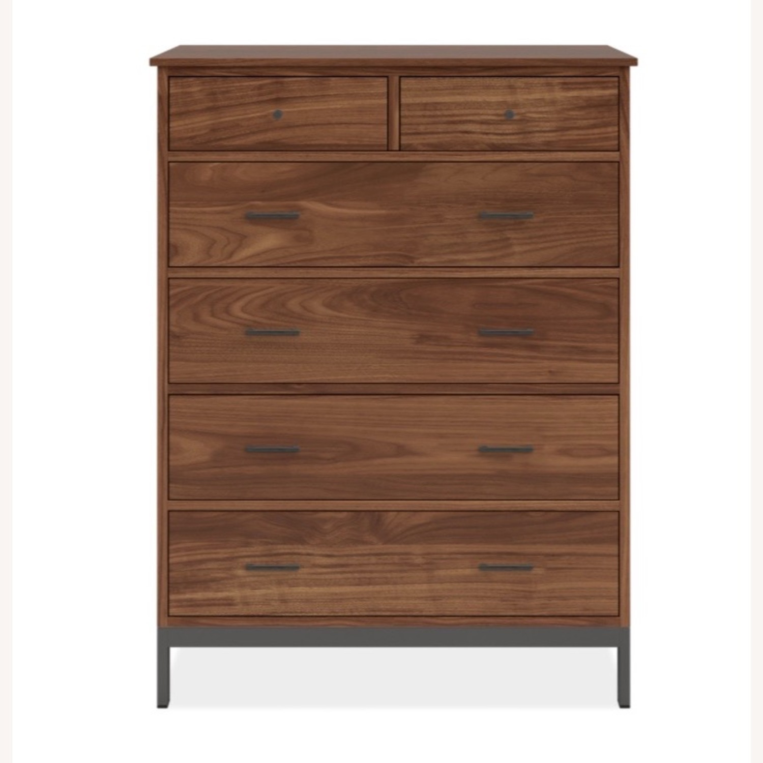 Linear Collection Dark Brown Wood Dresser - image-1