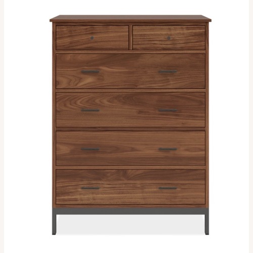 Used Linear Collection Dark Brown Wood Dresser for sale on AptDeco