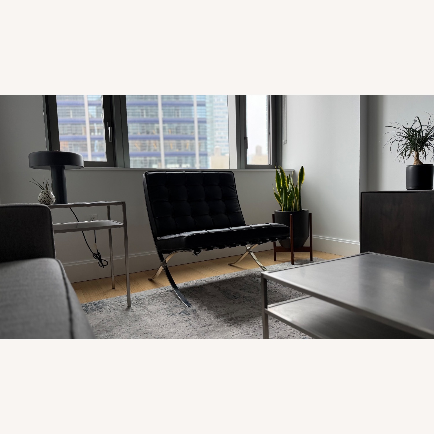 Knoll Black Barcelona Chair Replica - image-2