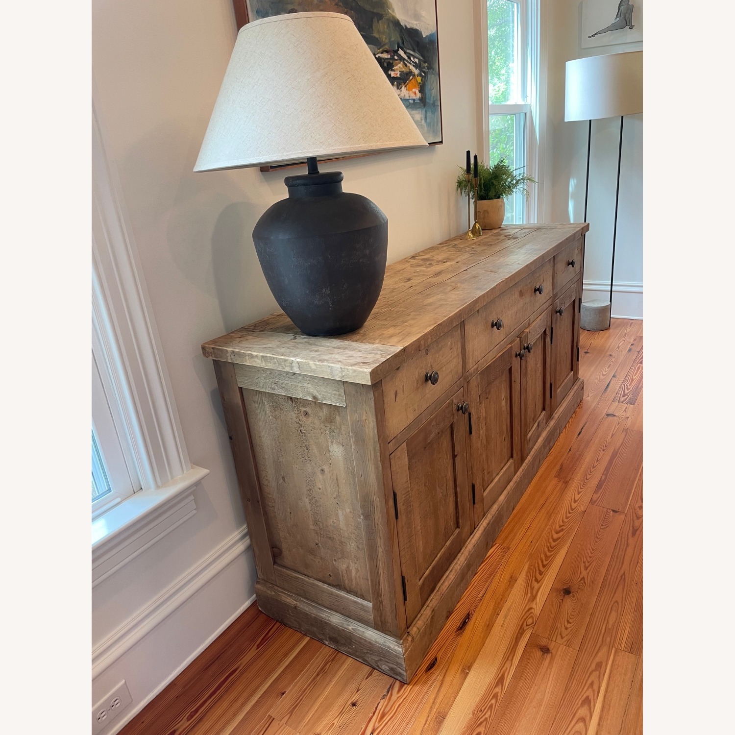 Restoration Hardware Light Brown Wood Sideboard - image-5