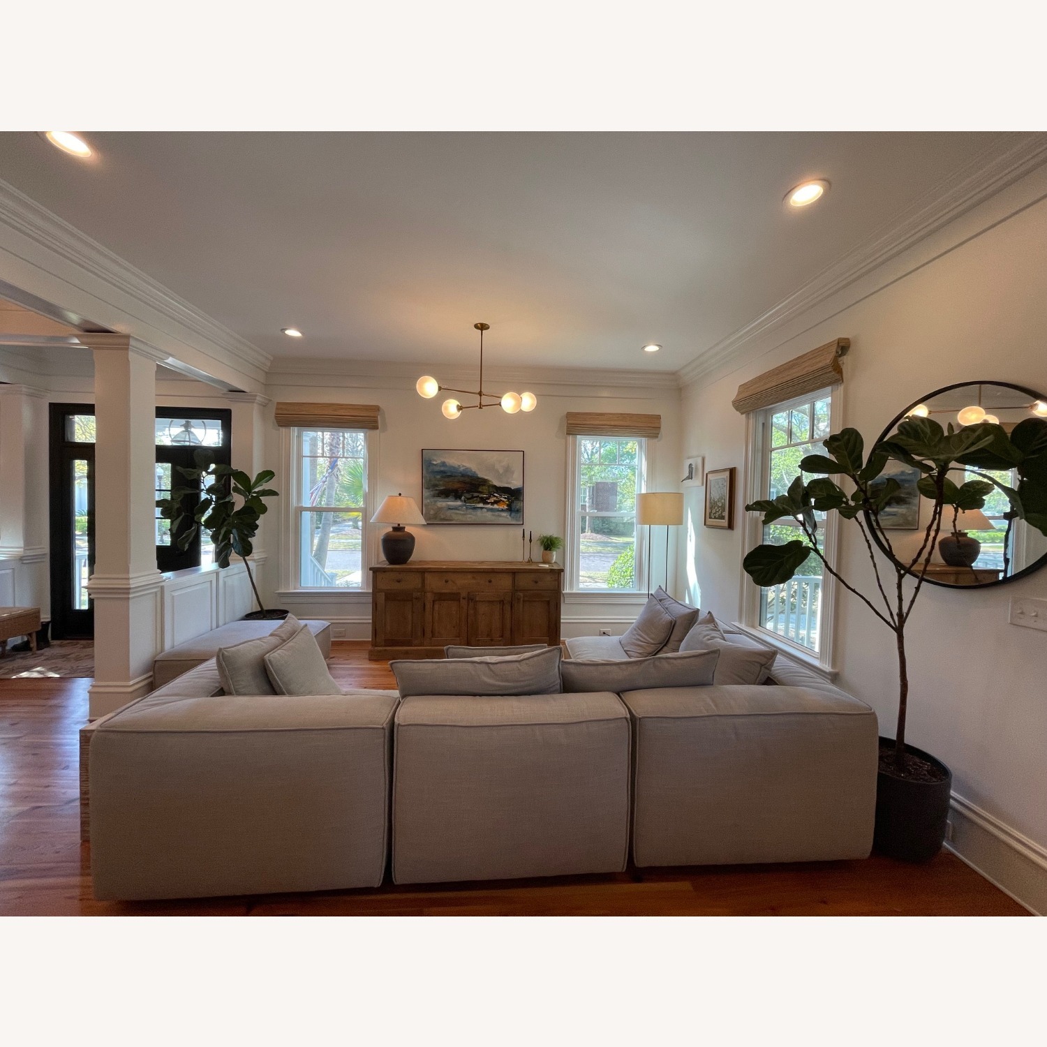 Restoration Hardware Light Brown Wood Sideboard - image-3