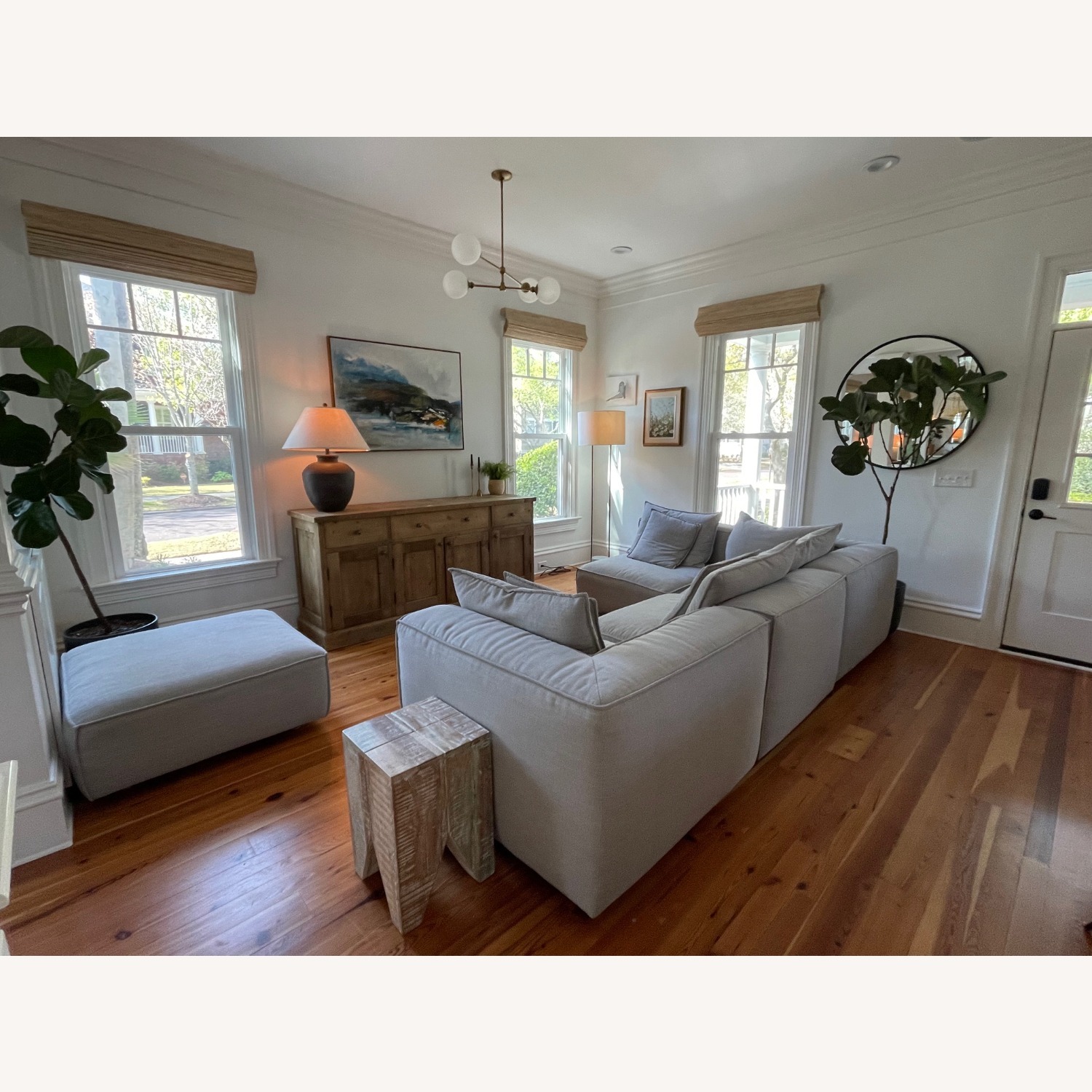 Restoration Hardware Light Brown Wood Sideboard - image-1