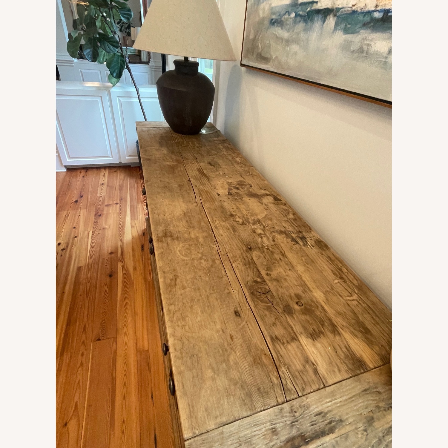 Restoration Hardware Light Brown Wood Sideboard - image-8