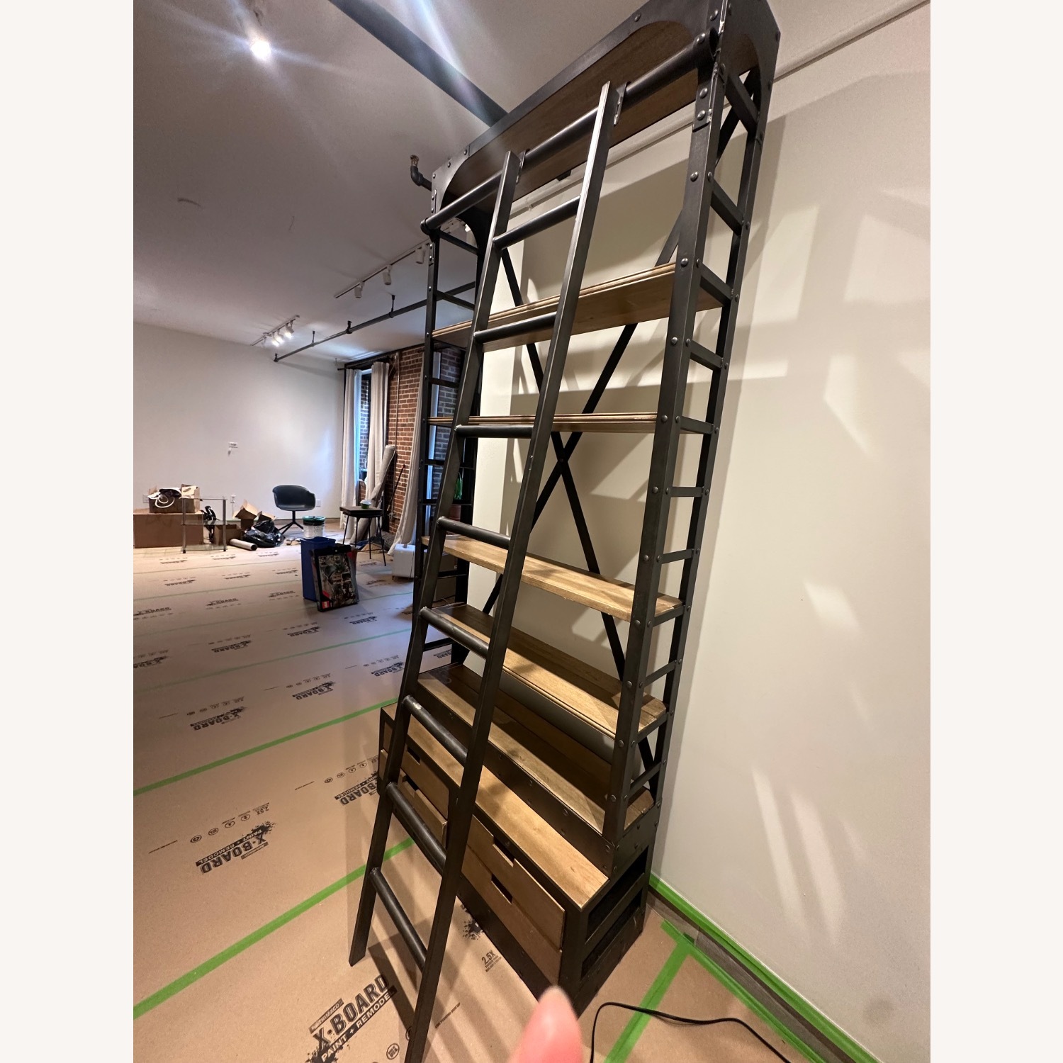 Restoration Hardware 1950s Dutch Ladder Bookcase - image-6