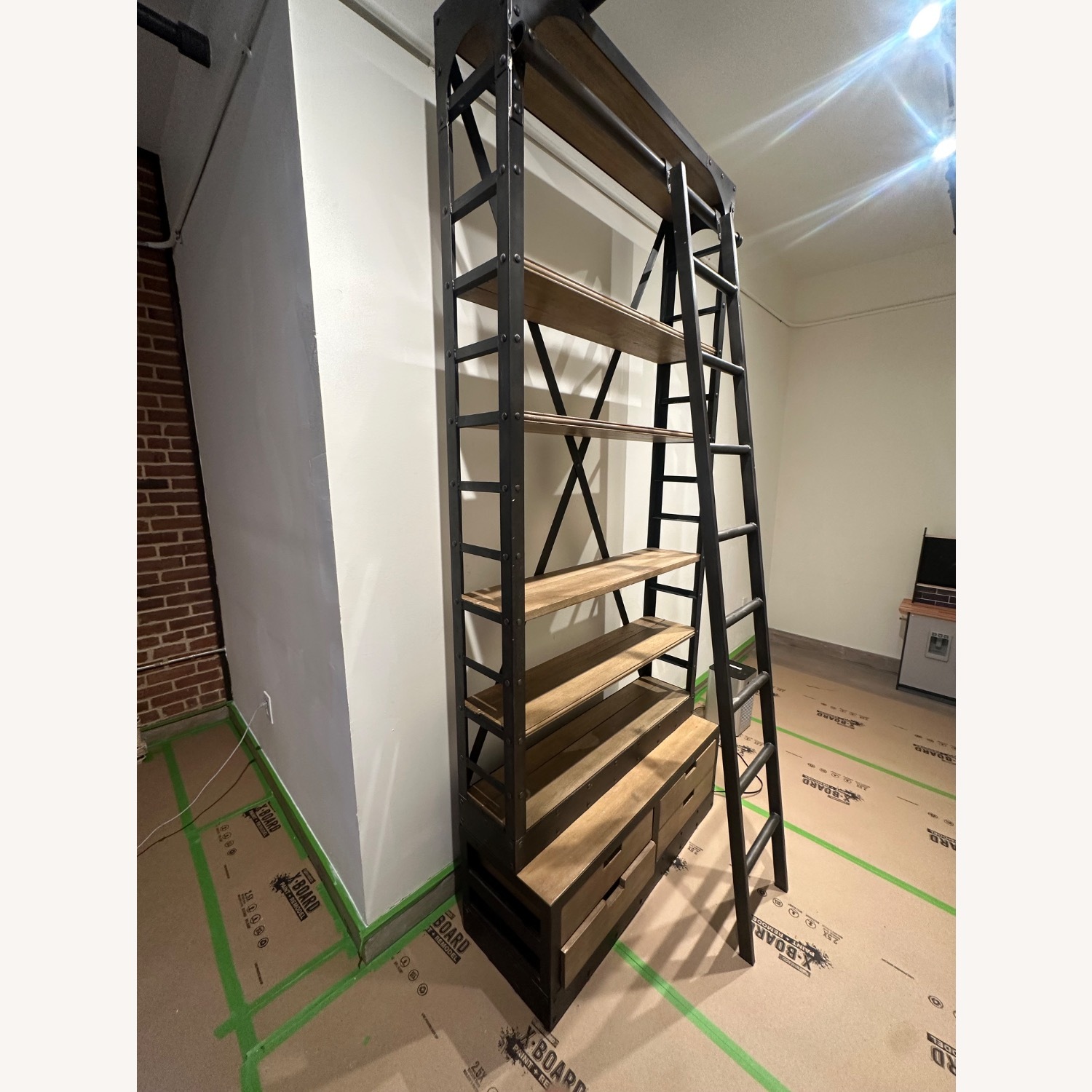 Restoration Hardware 1950s Dutch Ladder Bookcase - image-7