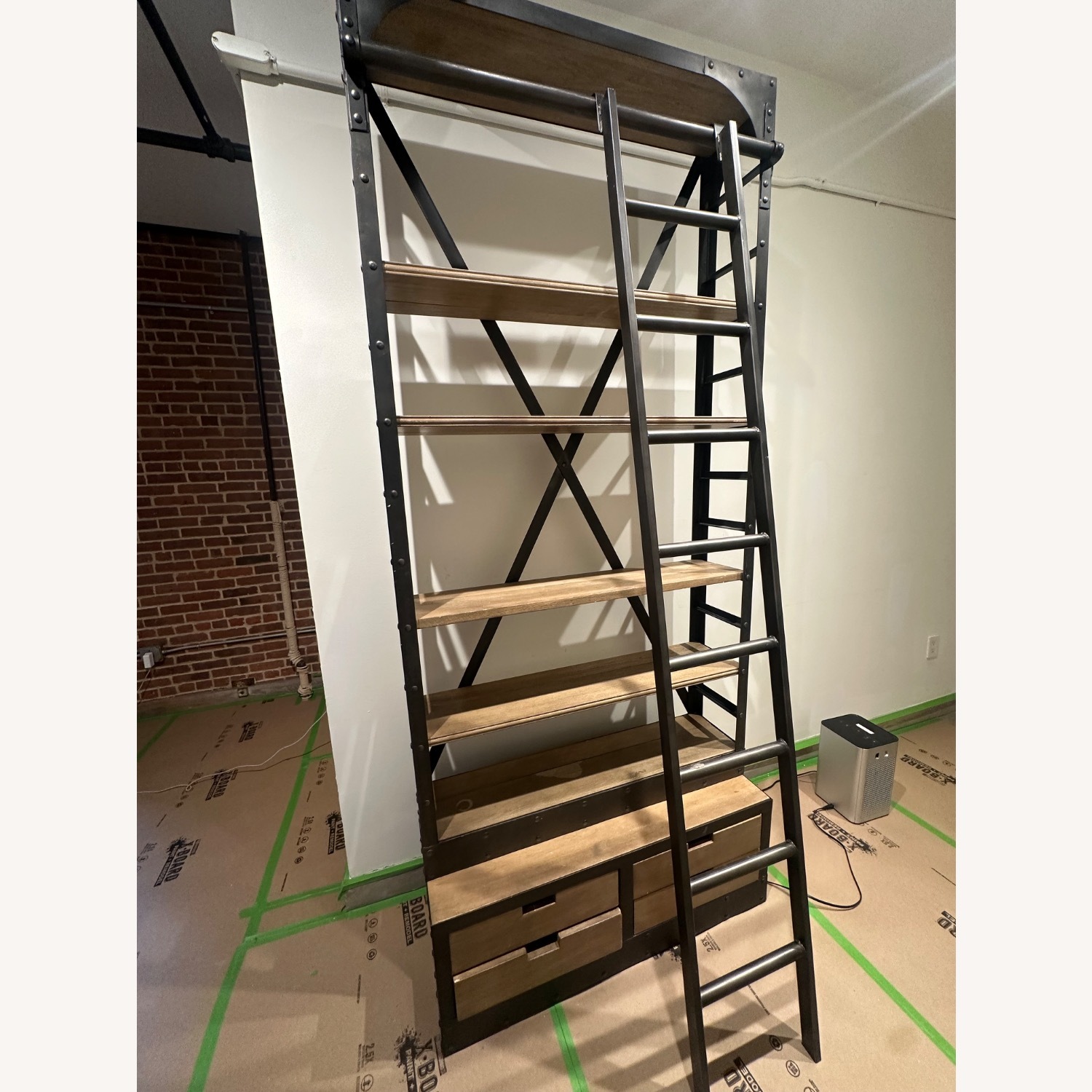 Restoration Hardware 1950s Dutch Ladder Bookcase - image-2