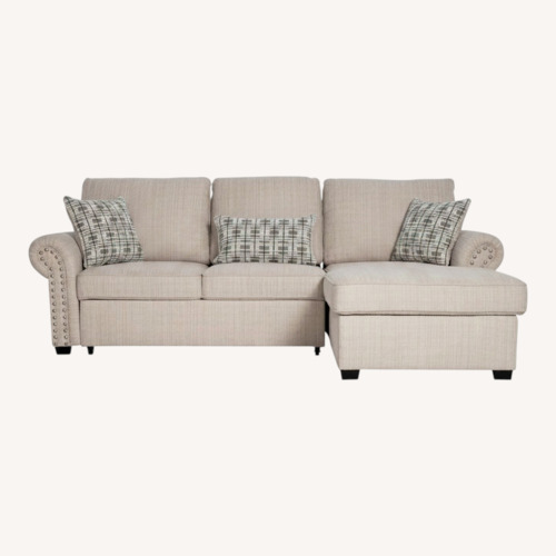 Used Bob's Discount Furniture Fabric 2 Piece Sectional for sale on AptDeco