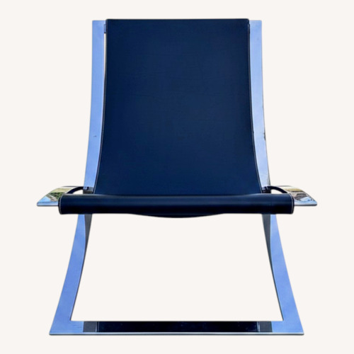 Used Ralph Lauren Black Leather Accent Chairs for sale on AptDeco