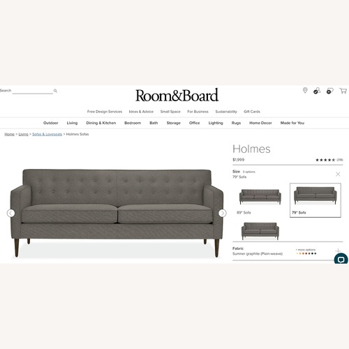 Used Room & Board Holmes 2 Seat Sofa for sale on AptDeco