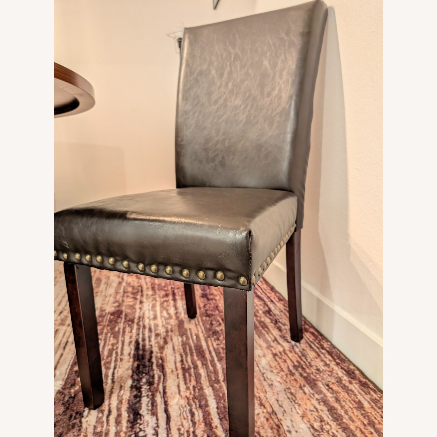 Dark Brown Wood Dining Table - image-6