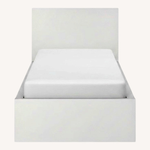 Used IKEA Malm White Wood Twin Bed for sale on AptDeco
