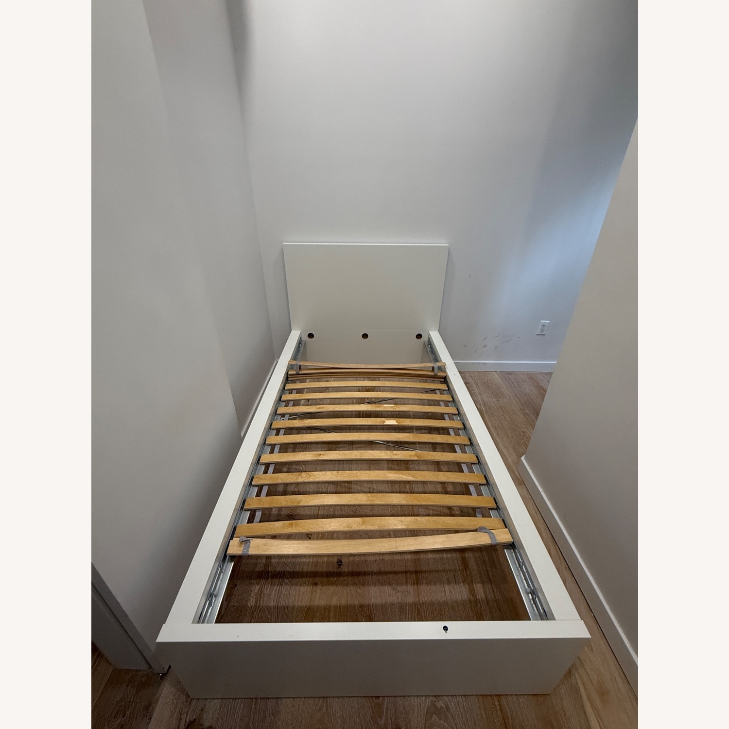 IKEA Malm White Wood Twin Bed - image-1