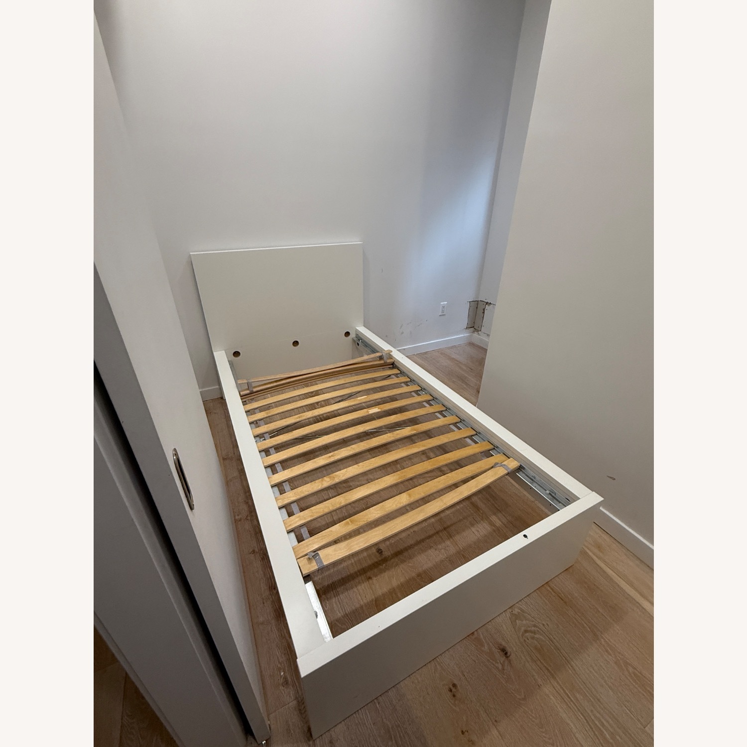 IKEA Malm White Wood Twin Bed - image-2