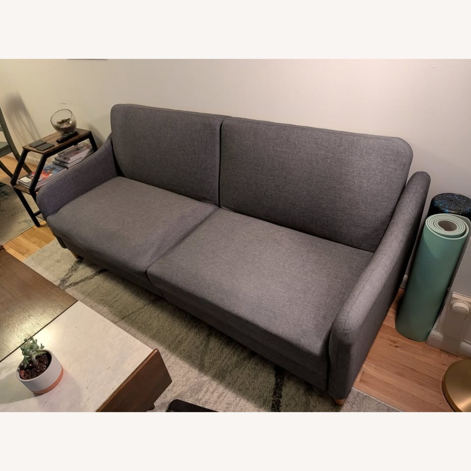 Aria 77" Round Arm Convertible Sofa - image-3