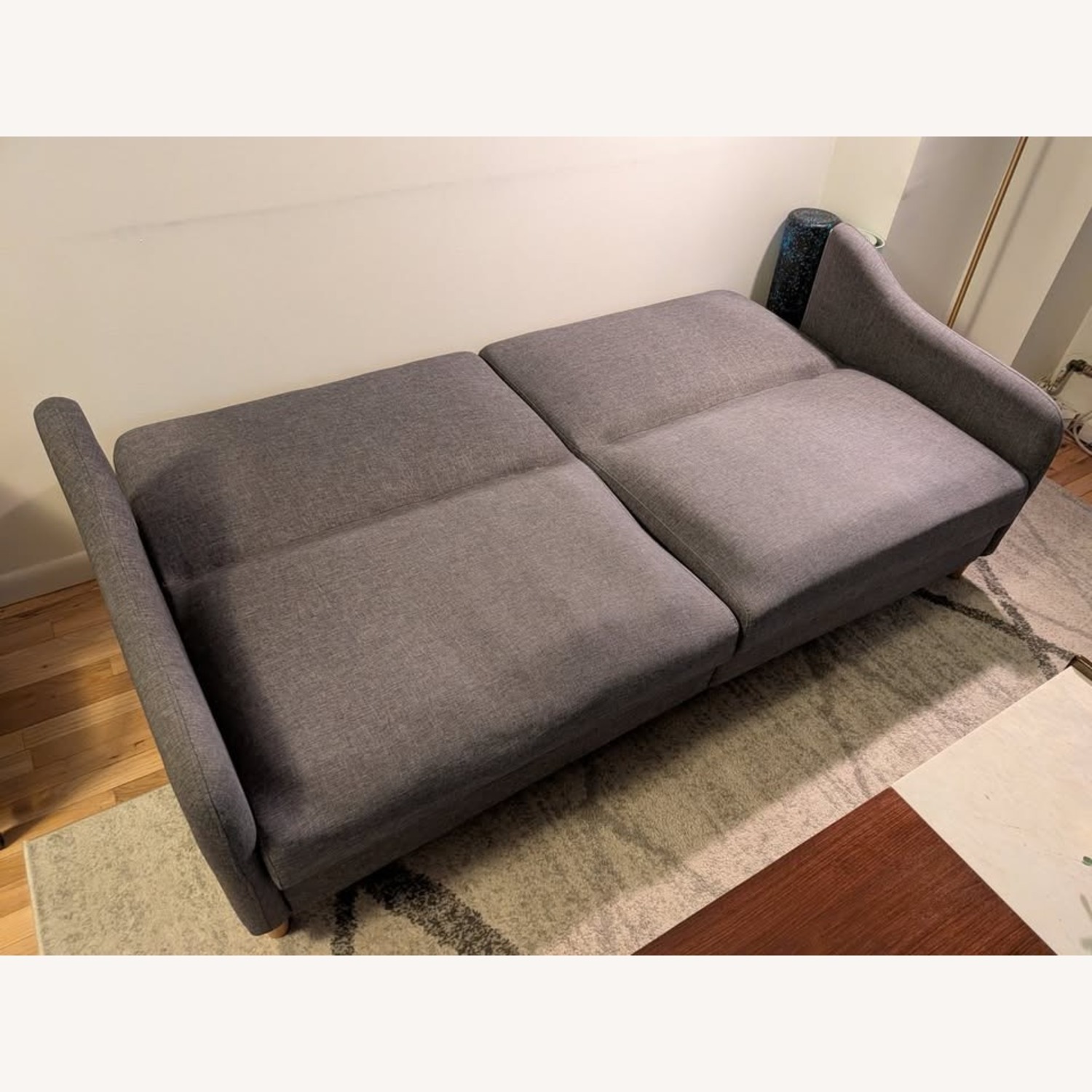 Aria 77" Round Arm Convertible Sofa - image-4